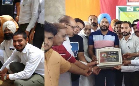 ਇਕ ਸਾਲ ਵਧੀਆ ਸੇਵਾਵਾਂ ਦੇਣ ਬਦਲੇ ਐਸ.ਡੀ.ਐਮ ਗੋਪਾਲ ਸਿੰਘ ਦਾ ਸ਼ਹਿਰ ਵਾਸੀਆਂ ਵੱਲੋਂ ਵਿਸ਼ੇਸ਼ ਸਨਮਾਨ