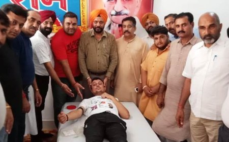 ਟੂਰ ਐਂਡ ਟਰੈਵਲ ਯੂਨੀਅਨ ਦੇ ਆਗੂ ਵੱਲੋਂ ਆਪਣੇ ਜਨਮ ਦਿਨ ਮੌਕੇ  ਲਗਾਇਆ ਖੂਨਦਾਨ ਕੈਂਪ