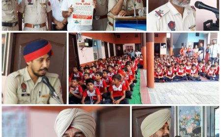 ਜ਼ਿਲ੍ਹਾ ਪੁਲਿਸ ਵੱਲੋਂ ਸਿਟੀ ਮੋਂਟੇਸਰੀ ਸਕੂਲ ਗਿੱਦੜਬਾਹਾ ਵਿਖੇ ਨਸ਼ਿਆਂ ਵਿਰੁੱਧ ਅਤੇ ਟ੍ਰੈਫਿਕ ਨਿਯਮਾਂ ਪ੍ਰਤੀ ਬੱਚਿਆਂ ਨੂੰ ਕੀਤਾ ਜਾਗਰੂਕ