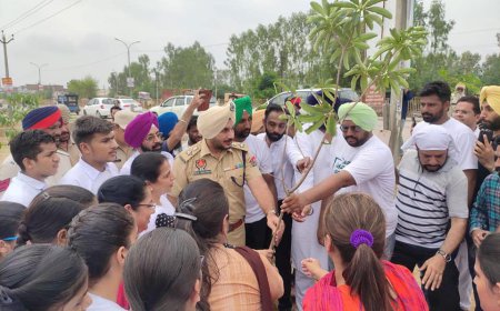 ਸ੍ਰੀ ਗੁਰੂ ਨਾਨਕ ਦੇਵ ਜੀ ਦੇ 550 ਸਾਲਾ ਪ੍ਰਕਾਸ਼ ਪੂਰਬ ਨੂੰ ਸਮਰਪਿਤ ਪੰਜਾਬ ਸਰਕਾਰ ਦੀ ਘਰ ਘਰ ਹਰਿਆਲੀ ਮੁਹਿੰਮ ਦੌਰਾਨ ਲਗਾਏ ਗਏ ਪੌਦੇ