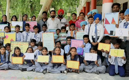 ਸਰਕਾਰੀ ਸੀਨੀਅਰ ਸੈਕੰਡਰੀ ਸਕੂਲ਼ ਬੁਰਜ ਸਿੱਧਵਾਂ ਸਕੂਲ਼ ਵਿੱਚ ਗਣਿਤ ਮੇਲਾ ਲਗਾਇਆ ਰੌਚਿਕਤਾ ਭਰਪੂਰ ਗਣਿਤ ਵੱਡੀਆਂ ਪ੍ਰਾਪਤੀਆਂ ਦਾ ਅਧਾਰ –ਪ੍ਰਿੰ: ਸੰਤ ਰਾਮ