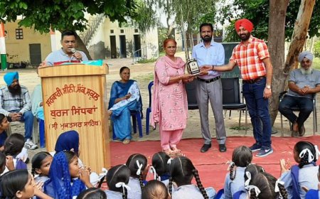 ਅਧਿਆਪਕ ਦਿਵਸ ਮੌਕੇ ਬੁਰਜ ਸਿੱਧਵਾਂ ਸਕੂਲ ਦੇ ਚਾਰ ਅਧਿਆਪਕਾਂ ਦਾ ਸਨਮਾਨ