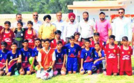 ਜ਼ਿਲ੍ਹਾ ਪੱਧਰੀ ਫੁੱਟਬਾਲ ਟੂਰਨਾਮੈਂਟ ਸਮਾਪਤ