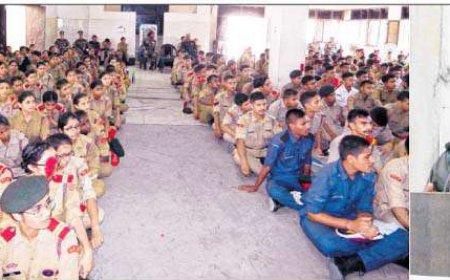 ਐੱਨ. ਸੀ. ਸੀ. ਕੈਂਪ ਦਾ ਬਿ੍ਗੇਡੀਅਰ ਨੀਰੇਨ ਭਾਰਤੀ ਨੇ ਲਿਆ ਜਾਇਜ਼ਾ