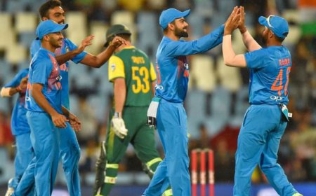 T -20 ਦੇ ਦੂਸਰੇ ਮੈਚ 'ਚ ਭਾਰਤ ਨੇ  ਦੱਖਣੀ ਅਫ਼ਰੀਕਾ ਨੂੰ 7 ਵਿਕਟਾਂ ਨਾਲ ਹਰਾਇਆ