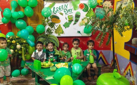 ਲਵਿੰਗ ਲਿਟਲ ਪਲੇਵੇ ਸਕੂਲ ਵਿਖੇ ਹਰਾ ਦਿਵਸ ਮਨਾਇਆ