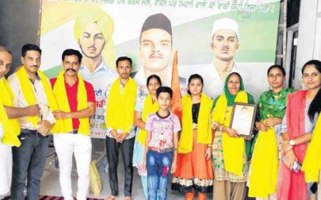 ਸ਼ਹੀਦ ਭਗਤ ਸਿੰਘ ਦਾ ਜਨਮ ਦਿਨ ਸੰਕਲਪ ਦਿਵਸ ਵਜੋਂ ਮਨਾਉਣ ਲਈ ਜਥਾ ਰਵਾਨਾ