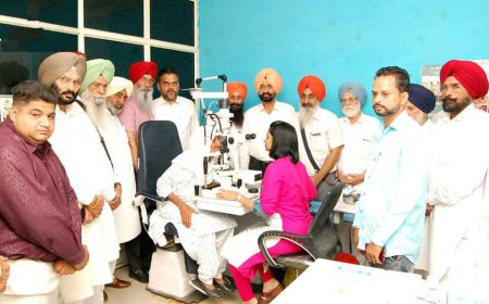 ਸ਼੍ਰੀ ਗੁਰੂ ਨਾਨਕ ਦੇਵ ਜੀ ਦੇ ਪ੍ਰਕਾਸ਼ ਪੁਰਬ ਦਿਹਾੜੇ ਨੂੰ ਸਮਰਪਿੱਤ ਲਗਾਇਆ ਗਿਆ ਮੁਫ਼ਤ ਅੱਖਾਂ ਦਾ ਚੈਕਅੱਪ ਅਤੇ ਆਪ੍ਰੇਸ਼ਨ ਕੈਂਪ