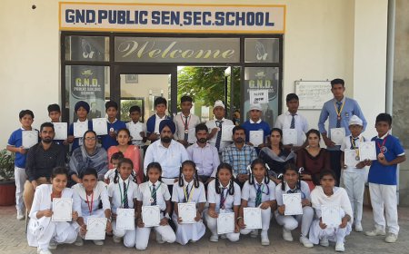 ਐਥਲਟਿਕਸ ਟੂਰਨਾਮੈਂਟ ਵਿੱਚ ਜੀ.ਐਨ.ਡੀ ਪਬਲਿਕ ਸੀਨੀਅਰ ਸੈਕੰਡਰੀ ਸਕੂਲ ਦੇ ਵਿਦਿਆਰਥੀਆਂ ਨੇ ਮਾਰੀ ਬਾਜੀ