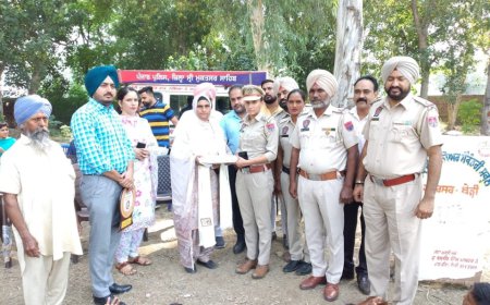 ਸ਼ਹੀਦ ਸਿਪਾਹੀ ਬਲਕਰਨ ਸਿੰਘ ਦੀ ਯਾਦ ਵਿੱਚ ਜਿਲ੍ਹਾ ਪੁਲਿਸ ਵੱਲੋਂ ਸ਼ਰਧਾਂਜਲੀ ਸਮਾਗਮ ਕਰਵਾਇਆ ਗਿਆ