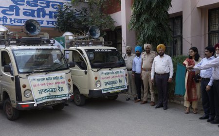 ਖੇਤੀਬਾੜੀ ਵਿਭਾਗ ਵਲੋਂ ਪਰਾਲੀ ਨਾ ਸਾੜਨ ਸਬੰਧੀ ਜਾਗਰੂਕਤਾ ਲਈ ਵਾਹਨ ਰਵਾਨਾ