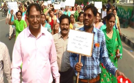 ਨੈਸ਼ਨਲ ਚਾਈਲਡ ਲੇਬਰ ਪ੍ਰਾਜੈਕਟ ਸਪੈਸ਼ਲ ਸਕੂਲਾਂ ਦੇ ਅਧਿਆਪਕਾਂ ਨੇ ਮੰਗੀ ਭੀਖ