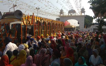 ਅੰਤਰਰਾਸ਼ਟਰੀ ਨਗਰ ਕੀਰਤਨ ਦਾ ਗੁਰਦੁਆਰਾ ਸ੍ਰੀ ਫ਼ਤਹਿਗੜ੍ਹ ਸਾਹਿਬ ਵਿਖੇ ਕੀਤਾ ਗਿਆ ਨਿੱਘਾ ਸੁਆਗਤ