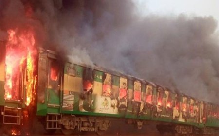 ਪਾਕਿਸਤਾਨ : ਟਰੇਨ 'ਚ ਅੱਗ ਕਾਰਨ 65 ਲੋਕਾਂ ਦੀ ਮੌਤ