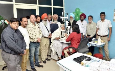 ਸ਼੍ਰੀ ਗੁਰੂ ਨਾਨਕ ਦੇਵ ਜੀ ਦੇ 550ਵੇਂ ਪ੍ਰਕਾਸ਼ ਪੁਰਬ ਨੂੰ ਸਮਰਪਿਤ ਲਗਾਇਆ ਗਿਆ ਅੱਖਾਂ ਦਾ ਮੁਫ਼ਤ ਚੈੱਕਅਪ ਅਤੇ ਫੈਕੋ ਕੈਂਪ