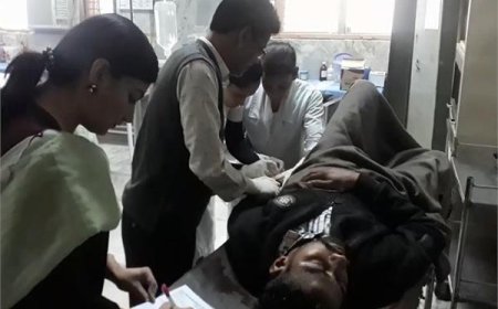 ਬਠਿੰਡਾ ਰੋਡ 'ਤੇ ਐੱਸ.ਐੱਸ.ਪੀ ਦਫਤਰ ਨਜ਼ਦੀਕ 2 ਮੋਟਰਸਾਈਕਲ ਵਿਚਕਾਰ ਹੋਈ ਭਿਆਨਕ ਟੱਕਰ