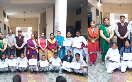 ਸਰਕਾਰੀ ਕੰਨਿਆ ਸੀਨੀਅਰ ਸੈਕੰਡਰੀ ਸਕੂਲ ਵਿਖੇ ਬਾਲ ਦਿਵਸ ਮੌਕੇ ਕਰਵਾਏ ਗਏ ਮੁਕਾਬਲੇ