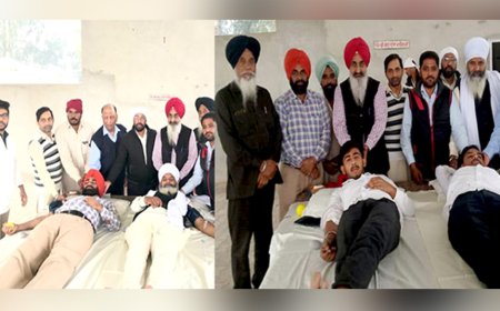 ਬਾਬਾ ਜੀਵਨ ਸਿੰਘ ਕਲੱਬ ਆਲਮਵਾਲਾ ਵਲੋਂ ਲਗਾਇਆ ਗਿਆ ਖੂਨਦਾਨ ਕੈਂਪ