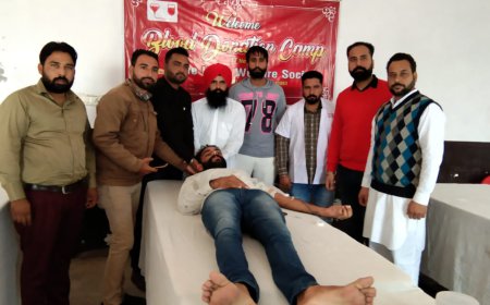 ਵਨ ਹੋਪ ਵੈੱਲਫੇਅਰ ਸੁਸਾਇਟੀ ਵੱਲੋਂ ਲਗਾਇਆ ਗਿਆ ਖੂਨਦਾਨ ਕੈਂਪ