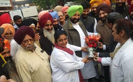ਸਮਾਜ ਸੇਵੀ ਸੰਸਥਾਵਾਂ ਨੇ ਸਿਹਤ ਮੰਤਰੀ ਪੰਜਾਬ ਦਾ ਕੀਤਾ ਨਿੱਘਾ ਸਵਾਗਤ ਅਤੇ ਸੌਂਪਿਆ ਮੰਗ ਪੱਤਰ