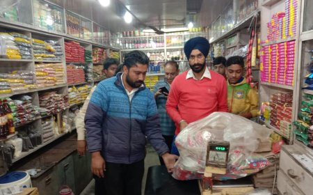 ਪਾਲੀਥੀਨ ਲਿਫਾਫੇ ਵਰਤਣ ਵਾਲੇ ਦੁਕਾਨਦਾਰਾਂ ਦਾ ਕੀਤਾ ਚਲਾਨ