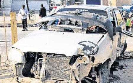 ਕਾਰ ਤੇ ਟਰਾਲੇ ਦੀ ਟੱਕਰ ਵਿਚ 5 ਜ਼ਖ਼ਮੀ