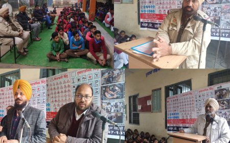 ਜ਼ਿਲ੍ਹਾ ਪੁਲਿਸ ਵੱਲੋਂ ਟਰੈਫਿਕ ਨਿਯਮਾਂ ਸੰਬੰਧੀ ਸਰਕਾਰੀ ਹਾਈ ਸਕੂਲ ਦਾਨੇਵਾਲਾ ਵਿਖੇ ਲਗਾਇਆ ਗਿਆ ਸੈਮੀਨਾਰ