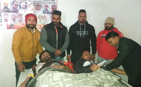 ਮਲੋਟ ਬਲੱਡ ਗਰੁੱਪ ਅਤੇ ਬ੍ਰਦਰ ਹੁੱਡ ਸੋਸਾਇਟੀ ਗਿੱਦੜਬਾਹਾ ਵੱਲੋਂ ਲਗਾਇਆ ਗਿਆ ਖੂਨਦਾਨ ਕੈਂਪ