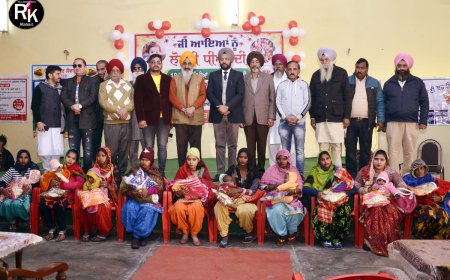 ਰੇਲਵੇ ਲੰਗਰ ਸੇਵਾ ਸੰਮਤੀ ਮਲੋਟ ਵਲੋਂ ਮਨਾਈ ਗਈ 101 ਧੀਆਂ ਦੀ ਲੋਹੜੀ