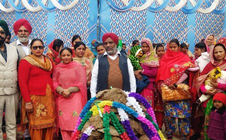 ਆਂਗਣਵਾੜੀ ਵੱਲੋਂ ਪਿੰਡ ਆਲਮਵਾਲਾ ਵਿਖੇ 'ਲੋਹੜੀ ਧੀਆਂ ਦੀ' ਮਨਾਈ