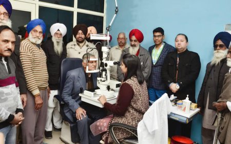 ਦਿਮਾਗ ਦੀਆ ਬਿਮਾਰੀਆ ਅਤੇ ਅੱਖਾਂ ਦਾ ਮੁਫਤ ਚੈਕਅੱਪ ਕੈਪ ਦੌਰਾਨ 80 ਬਜ਼ੁਰਗਾਂ ਦੀ ਕੀਤੀ ਗਈ ਜਾਂਚ