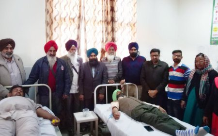 ਮਲੋਟ: ਸ੍ਰੀ ਗੁਰੂ ਹਰਿ ਰਾਇ ਸਾਹਿਬ ਜੀ ਦੇ ਪ੍ਰਕਾਸ਼ ਦਿਹਾੜੇ ' ਮੌਕੇ ਲਗਾਇਆ ਖੂਨਦਾਨ ਕੈਂਪ