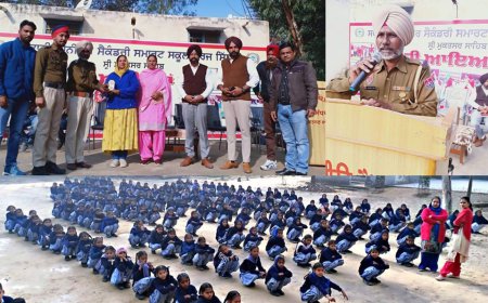 ਜਿਲ੍ਹਾ ਪੁਲਿਸ ਵੱਲੋਂ ਸਰਕਾਰੀ ਸਕੂਲ ਬੁਰਜ ਸਿਧਵਾਂ ਵਿਖੇ ਨਸ਼ਿਆ ਦੇ ਮਾੜ੍ਹੇ ਪ੍ਰਭਾਵਾਂ ਬਾਰੇ ਕੀਤਾ ਜਾਗਰੂਕ