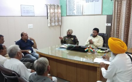 ਉਪ ਮੰਡਲ ਮੈਜਿਸਟਰੇਟ ਨੇ ਧਾਰਮਿਕ ਆਹੁਦੇਦਾਰਾਂ ਨਾਲ ਕੀਤੀ ਮੀਟਿੰਗ