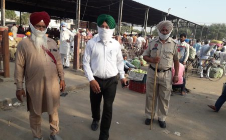 ਕੋਰੋਨਾ ਵਾਇਰਸ ਦੇ ਚੱਲਦਿਆਂ ਜਿ਼ਲ੍ਹੇ ਦੀਆਂ ਸਬਜੀ ਮੰਡੀਆਂ ਵਿੱਚ ਰੱਖੀ ਜਾ ਰਹੀ ਹੈ ਪੂਰੀ ਚੌਕਸੀ