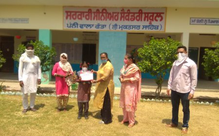 ਕੁਇਜ ਮੁਕਾਬਲੇ ਵਿੱਚ ਪੰਨੀਵਾਲਾ ਫੱਤਾ ਦੀ ਵਿਦਿਆਰਥਣ ਨੇ ਪ੍ਰਾਪਤ ਕੀਤਾ ਪਹਿਲਾ ਸਥਾਨ