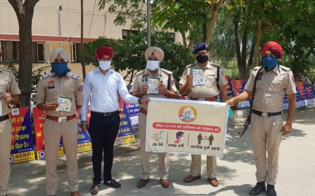 ਮਿਸ਼ਨ ਫਹਿਤ ਤਹਿਤ ਪੁਲਿਸ ਵਿਭਾਗ ਵਲੋਂ ਲੋਕਾਂ ਨੂੰ ਕੀਤਾ ਗਿਆ ਜਾਗਰੂਕ