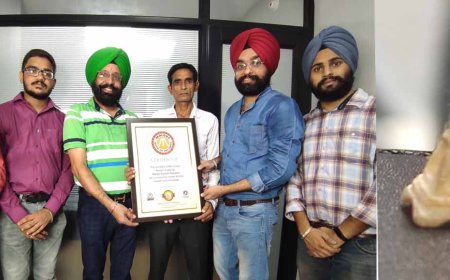 ਰਣਜੀਤ ਕੁਮਾਰ ਦਾ ਨਾਮ ਮਲੋਟ ਬੁੱਕ ਆਫ ਰਿਕਾਰਡ ਵਿਚ ਦਰਜ