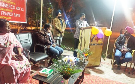 ਡਿਪਟੀ ਕਮਿਸ਼ਨਰ ਨੇ ਗੁਰੂ ਗੋਬਿੰਦ ਸਿੰਘ ਪਾਰਕ ਵਿਖੇ ਸੋਲਰ ਲਾਇਟਾਂ ਦਾ ਕੀਤਾ ਉਦਘਾਟਨ ਬੈਂਕਰਾਂ, ਸਮਾਜ ਸੇਵੀ ਸੰਸਥਾਵਾਂ ਅਤੇ ਦਾਨੀ ਸੱਜਣਾਂ ਨੂੰ ਰੈਡ ਕਰਾਸ ਸੰਸਥਾ ਦੀ ਮੱਦਦ ਲਈ ਆਉਣਾ ਚਾਹੀਦਾ ਅੱਗੇ