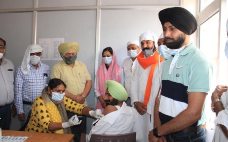 ਬੀ.ਡੀ.ਪੀ.ਓ ਦਫਤਰ ਵਿਖੇ ਲਗਾਇਆ ਗਿਆ ਕੋਰੋਨਾ ਵੈਕਸੀਨ ਕੈਪ -ਸਰਬਤ ਦੇ ਭਲੇ ਲਈ ਬੀ.ਡੀ.ਪੀ.ਓ ਦਫਤਰ ਵਿਖੇ ਸ੍ਰੀ ਸੁਖਮਣੀ ਸਾਹਿਬ ਦੇ ਪਾਠ ਦਾ ਪਾਇਆ ਗਿਆ ਭੋਗ