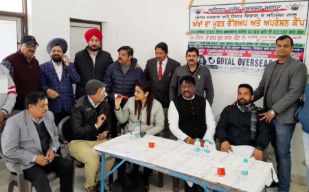 ਲਾਇਨਜ ਕਲੱਬ ਮੁਕਤਸਰ ਆਜਾਦ ਵੱਲੋਂ ਸਿਹਤ ਵਿਭਾਗ ਦੇ ਸਹਿਯੋਗ ਨਾਲ ਲਾਇਆ ਗਿਆ ਅੱਖਾਂ ਦਾ ਮੁਫਤ ਚੈਕਅੱਪ ਤੇ ਆਪਰੇਸ਼ਨ ਕੈਂਪ