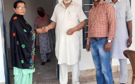 ਪਿੰਡ ਸ਼ਾਮ ਖੇੜਾ ਦੀ ਪੰਚਾਇਤ ਨੇ ਸਬ-ਸੈਂਟਰ ਲਈ ਨਵੀਂ ਬਿਲਡਿੰਗ ਤਿਆਰ ਕਰ ਸਿਹਤ ਵਿਭਾਗ ਕਰਮਚਾਰੀਆਂ ਨੂੰ ਸੌਂਪੀ