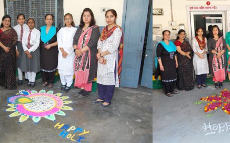 ਐੱਸ.ਡੀ ਸੀਨੀਅਰ ਸੈਕੰਡਰੀ ਸਕੂਲ ਵਿੱਚ ਹੋਲੀ ਦੇ ਮੌਕੇ ਰੰਗੋਲੀ ਮੁਕਾਬਲੇ ਕਰਵਾਏ ਗਏ