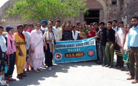 ਮਹਾਰਾਜਾ ਰਣਜੀਤ ਸਿੰਘ ਕਾਲਜ ਮਲੋਟ ਦਾ ਐੱਨ.ਐੱਸ.ਐੱਸ ਕੈਂਪ ਸੰਪੰਨ