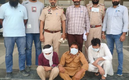 10 ਗ੍ਰਾਮ ਹੈਰੋਇਨ ਸਮੇਤ ਤਿੰਨ ਦੋਸ਼ੀਆ ਨੂੰ ਮਲੋਟ ਪੁਲਿਸ ਨੇ ਕੀਤਾ ਕਾਬੂ