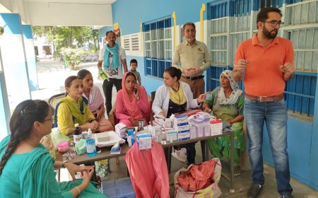 ਲੰਬੀ ਹਲਕੇ ਦੇ ਪਿੰਡ ਅਬੁਲ ਖੁਰਾਣਾ ਦੇ ਹੈਲਥ ਵੈਨਨਸ ਸੈਂਟਰ ਵੱਲੋਂ NCD ਕੈਂਪ ਲਗਾਇਆ ਗਿਆ