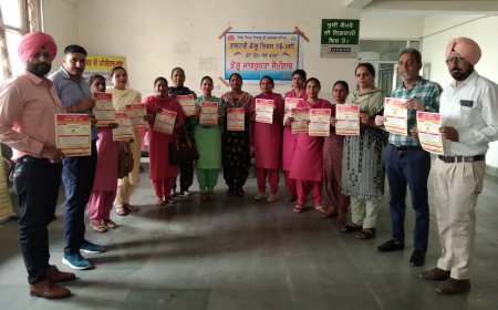 ਰਾਸ਼ਟਰੀ ਡੇਂਗੂ ਦਿਵਸ ਸੰਬੰਧੀ ਜਾਗਰੂਕਤਾ ਕੈਂਪ ਲਗਾਇਆ