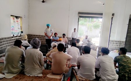 ਝੋਨੇ/ਬਾਸਮਤੀ ਦੀ ਸਿੱਧੀ ਬਿਜਾਈ ਹੇਠ ਰਕਬਾ ਵਧਾਉਣ ਲਈ ਪਿੰਡ ਬਧਾਈ ਵਿਖੇ ਲਗਾਇਆ ਗਿਆ ਕਿਸਾਨ ਜਾਗਰੂਕਤਾ ਕੈਂਪ