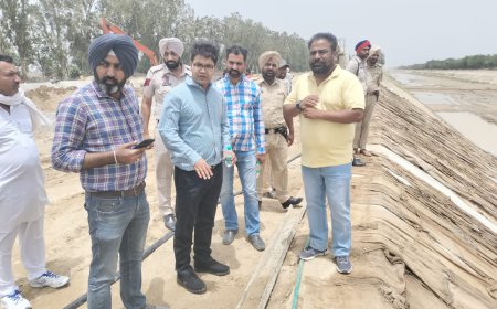 ਪਾੜ ਪੈਣ ਉਪਰੰਤ ਡੀ ਸੀ ਨੇ ਦੂਸਰੀ ਵਾਰ ਲਿਆ ਸਰਹਿੰਦ ਫੀਡਰ ਨਹਿਰ ਦਾ ਜਾਇਜਾ ਮੰਗਲਵਾਰ ਨੂੰ ਛੱਡਿਆ ਜਾਵੇਗਾ ਨਹਿਰ ਵਿਚ ਪਾਣੀ