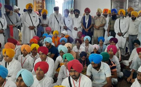 ਪਿੰਡ ਬਲੋਚਕੇਰਾ ਫ਼ਰੀਦ ਖੇੜਾ ਵਿਖੇ ਸ਼੍ਰੀ ਗੁਰੂ ਅਰਜਨ ਦੇਵ ਜੀ ਦੇ ਸ਼ਹੀਦੀ ਦਿਵਸ ਨੂੰ ਸਮਰਪਿਤ ਕਰਵਾਇਆ ਗਿਆ ਦਸਤਾਰ ਮੁਕਾਬਲਾ